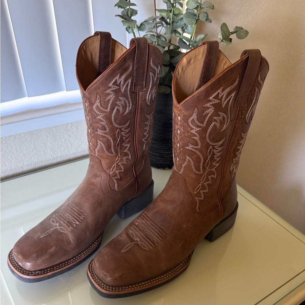 Women’s Shyanne Embroidered Brown Cowboy Boots